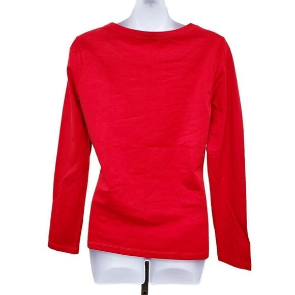 2/$20 Vintage Y2K Red Funny Graphic Long Sleeves Top Tee T-shirt Size: M - Picture 4 of 4